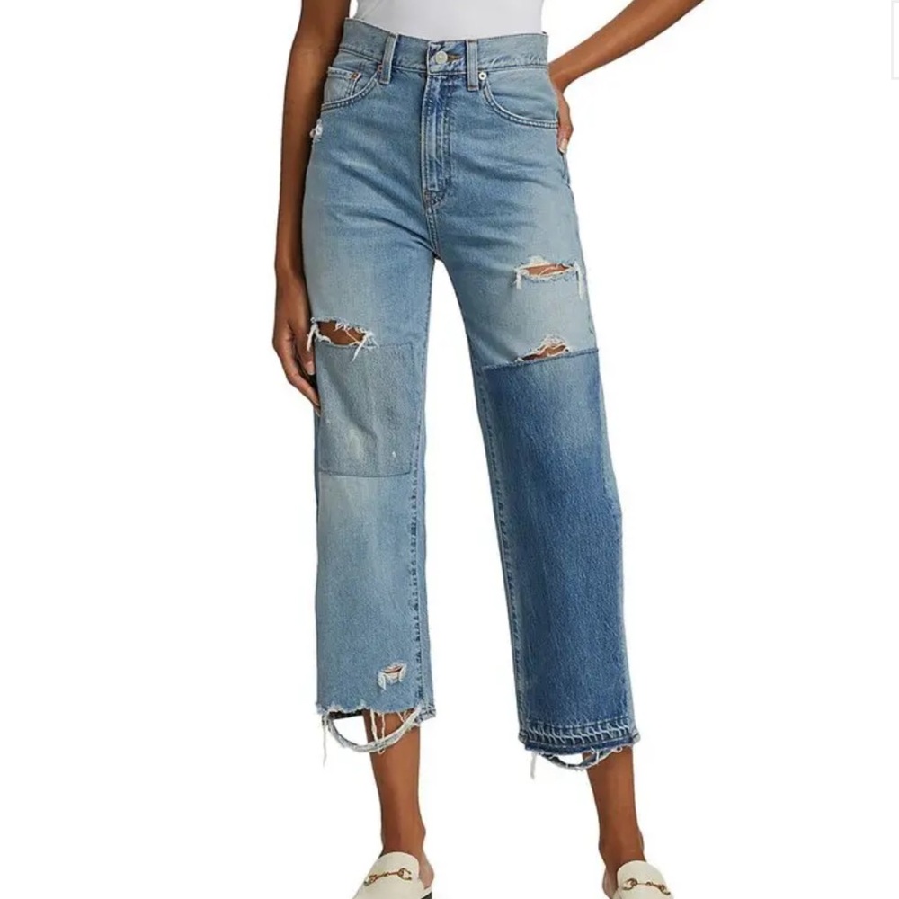 DENIMIST
Pierce High-Rise Patchwork Jeans Size 26